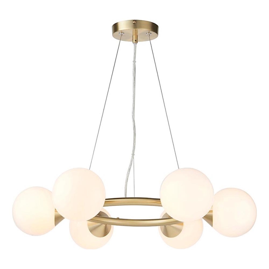 Endon 106390 - Lustre suspendu sur câble OTIS 6xG9/3W/230V doré