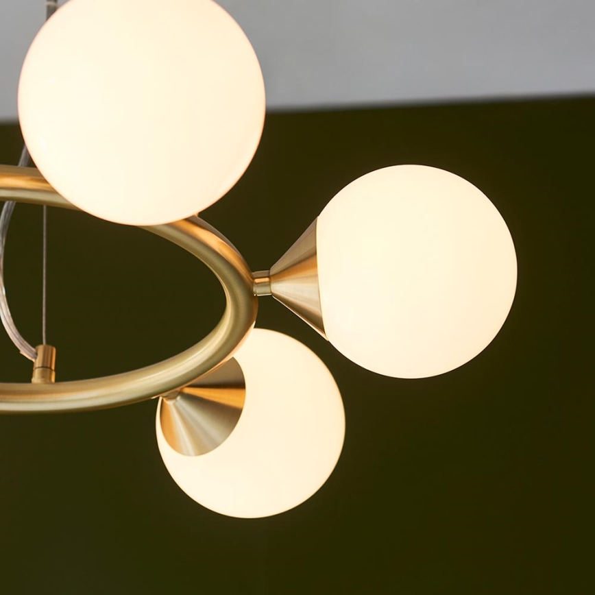 Endon 106390 - Lustre suspendu sur câble OTIS 6xG9/3W/230V doré