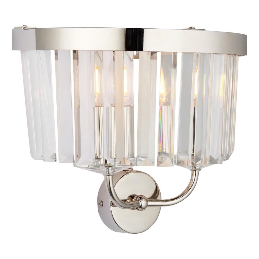 Endon 106448 - Applique murale CHESTERFIELD 2xE14/6W/230V, finition chrome brillant