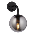 Endon 106664 - Applique murale ONTARIO 1xE14/7W/230V noir/fumé
