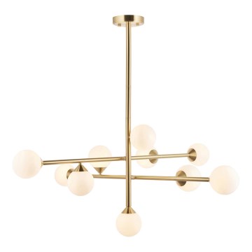 Endon 106754 - Lustre sur tige OTIS 10xG9/5W/230V doré