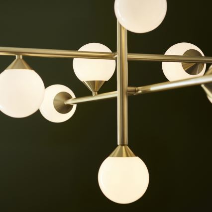 Endon 106754 - Lustre sur tige OTIS 10xG9/5W/230V doré