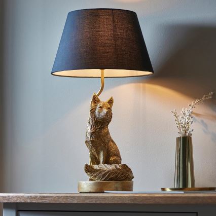 Endon 106796 - Lampe de table FOX 1xE14/6W/230V noir/laiton