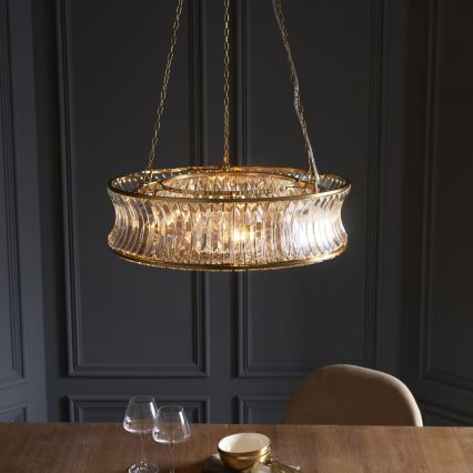 Endon 106811 - Lustre à chaîne 6xE14/6W/230V doré