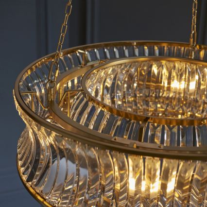 Endon 106811 - Lustre à chaîne 6xE14/6W/230V doré