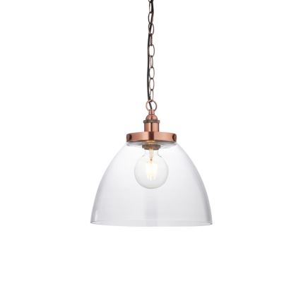 Endon 106895 - Suspension à chaîne HANSEN 1xE27/10W/230V cuivrée
