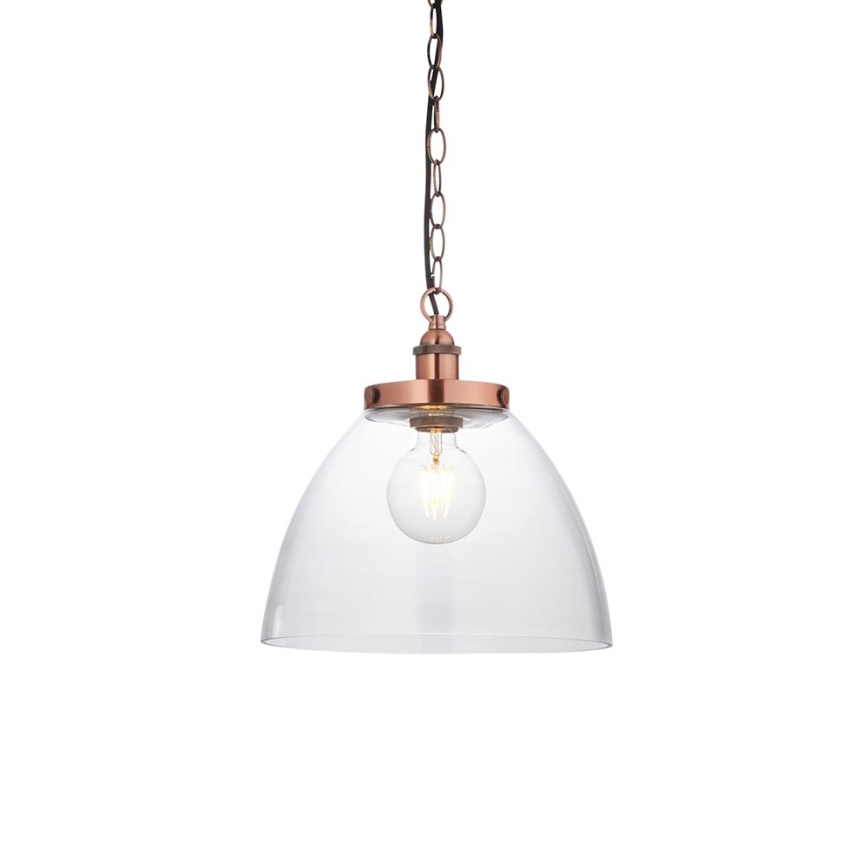 Endon 106895 - Suspension à chaîne HANSEN 1xE27/10W/230V cuivrée