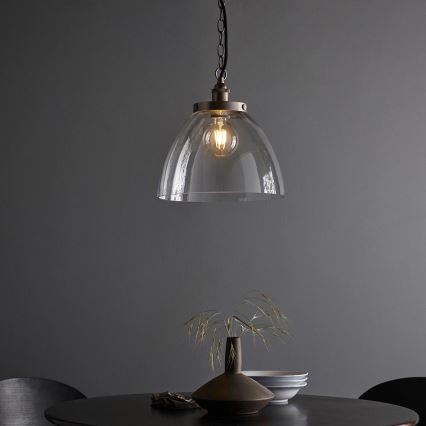 Endon 106896 - Lustre sur chaîne HANSEN 1xE27/10W/230V chrome mat