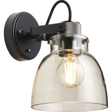 Endon 107011 - Applique murale spot URBAN 1xE27/10W/230V noir/noir fumé