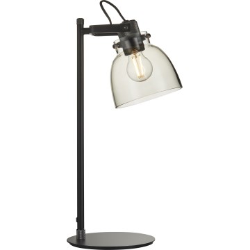 Endon 107012 - Lampe de table URBAN 1xE27/10W/230V noir/noir fumé
