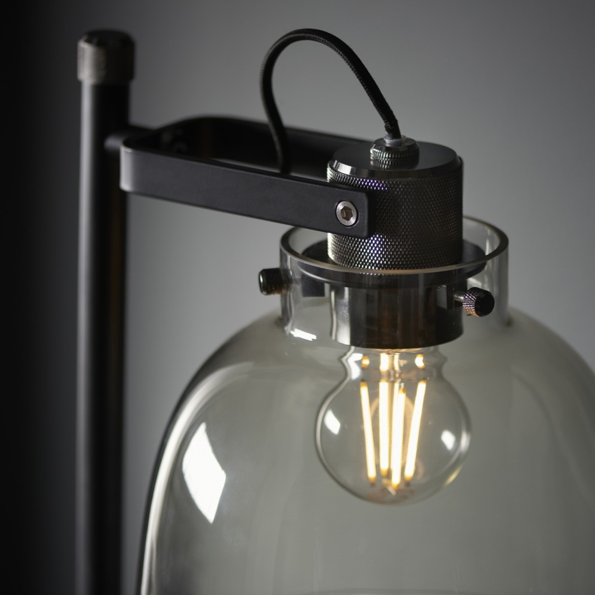 Endon 107013 - Lampadaire URBAN 1xE27/10W/230V noir/fumé