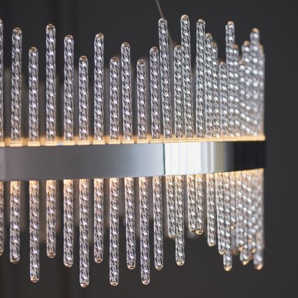 Endon 107108 - Suspension LED sur câble, 56W, 230V, 3000K, finition chromée brillante