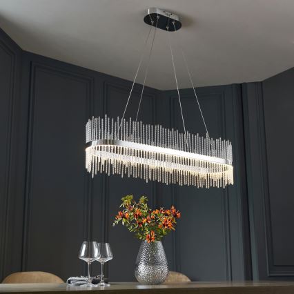 Endon 107109 - Suspension LED sur câble LED/47W/230V 3000K chrome brillant