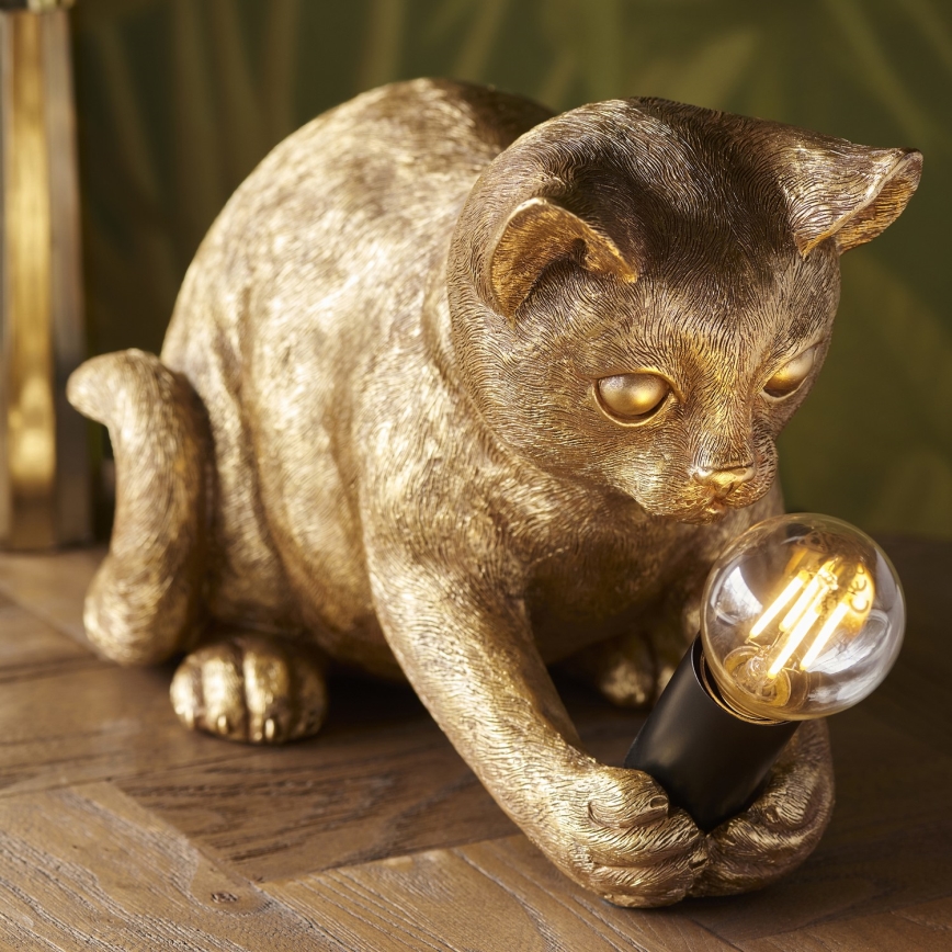 Endon 107389 - Lampe de table KITTEN 1xE14/7W/230V doré