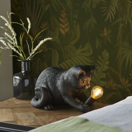 Endon 107390 - Lampe de table KITTEN 1xE14/7W/230V noir