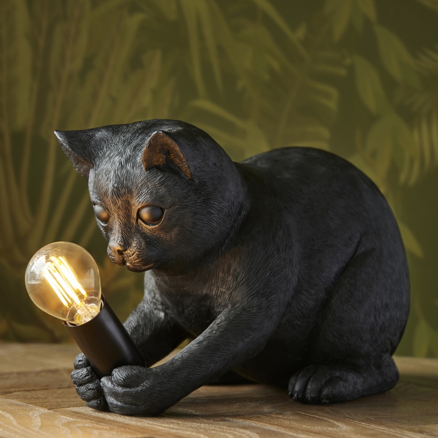 Endon 107390 - Lampe de table KITTEN 1xE14/7W/230V noir