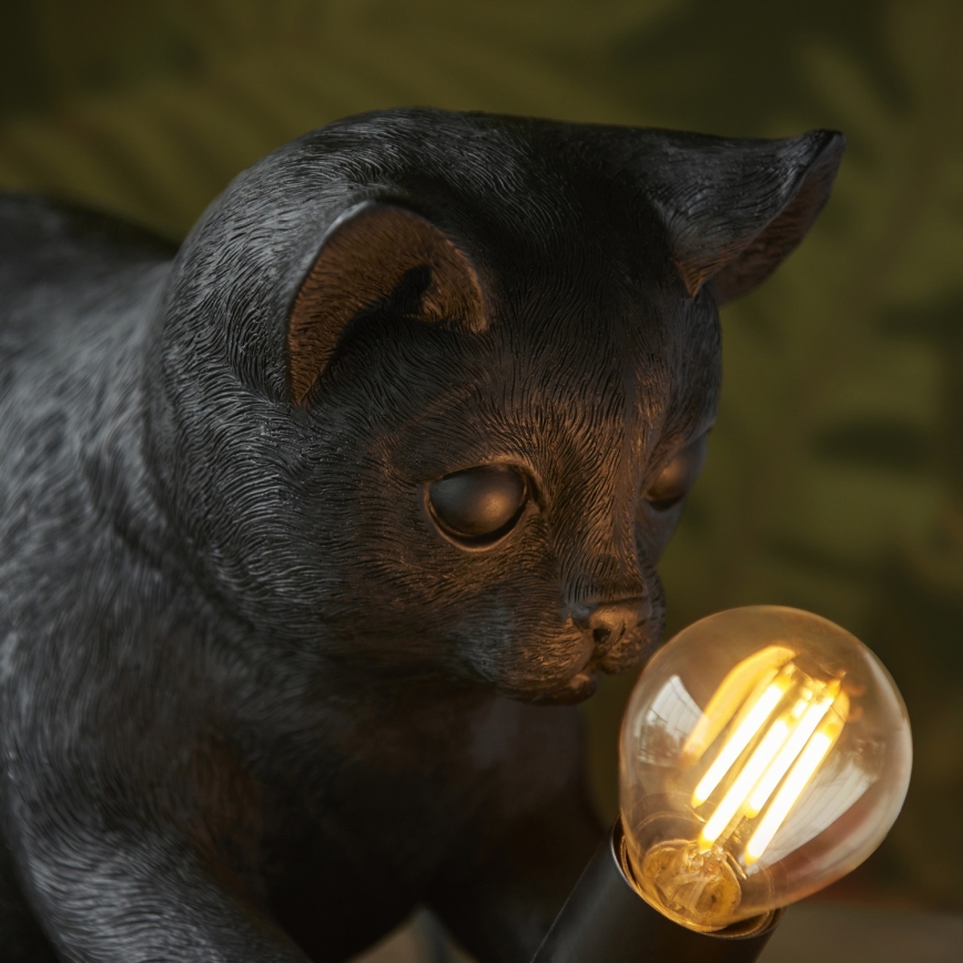 Endon 107390 - Lampe de table KITTEN 1xE14/7W/230V noir
