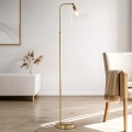 Endon 107609 - Lampadaire 1xE27/10W/230V laiton