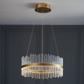Endon 107671 - Suspension filaire à intensité variable ADRIEL LED/41W/230V 3000K d. 51 cm doré/transparent