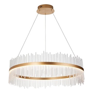 Endon 107672 - Lustre LED dimmable suspendu sur câble ADRIEL LED/83W/230V 3000K Ø 89 cm doré/transparent