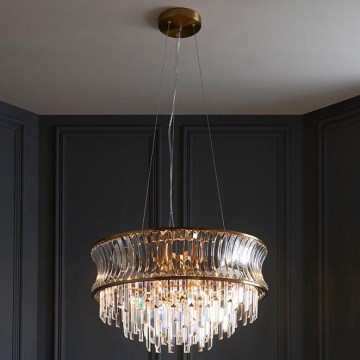 Endon 107785 - Suspension sur câble 9xE14/6W/230V dorée