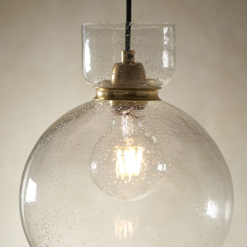 Endon 107948 - Suspension sur câble 1xE27/10W/230V doré/gris fumé