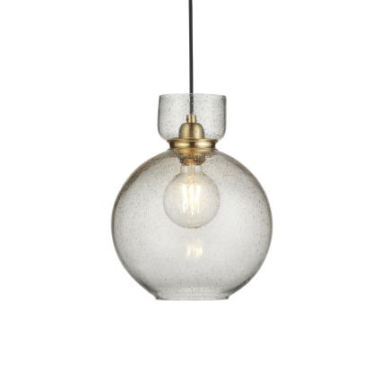 Endon 107948 - Suspension sur câble 1xE27/10W/230V doré/gris fumé