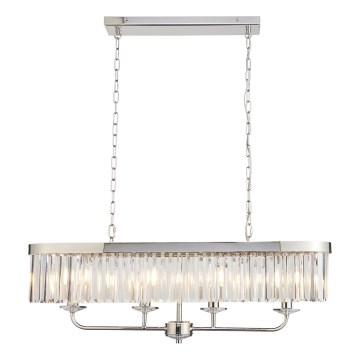 Endon 109058 - Lustre sur chaîne 4xE14/6W/230V, finition chrome poli