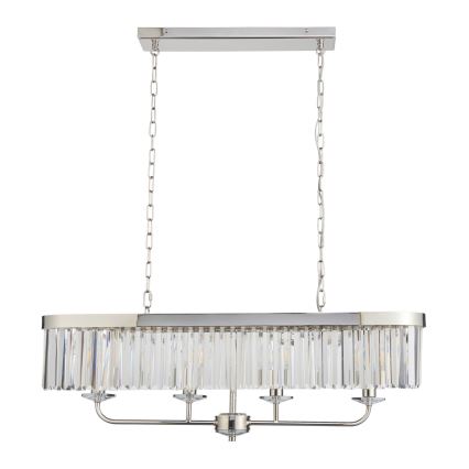 Endon 109058 - Lustre sur chaîne 4xE14/6W/230V, finition chrome poli