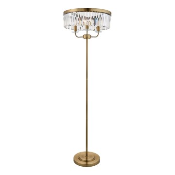 Endon 110644 - Lampadaire CHESTERFIELD 3xE14/6W/230V laiton