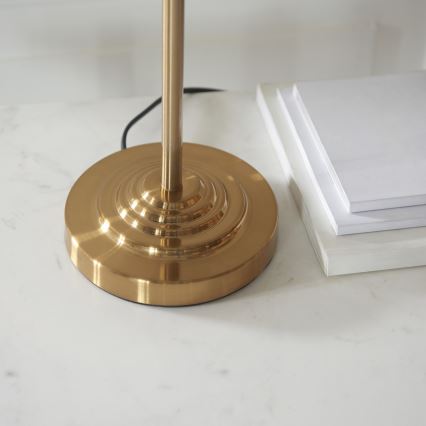 Endon 110721 - Lampe de table HIGHCLERE 3xE14/18W/230V beige/laiton