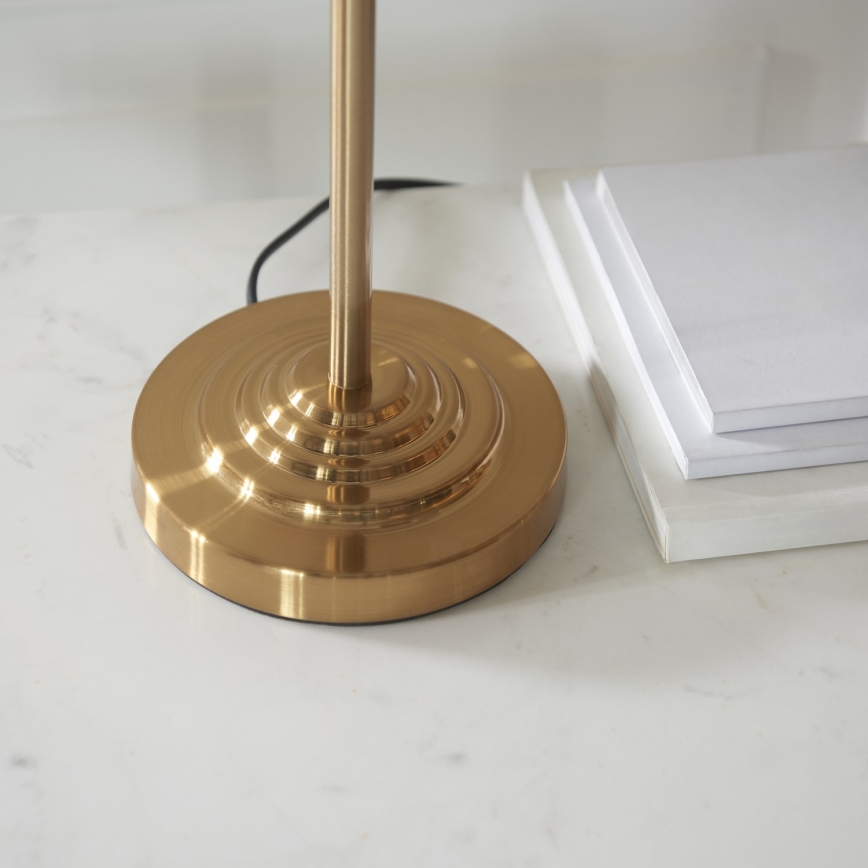 Endon 110721 - Lampe de table HIGHCLERE 3xE14/18W/230V beige/laiton
