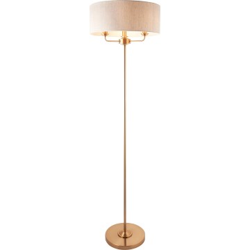 Endon 110724 - Lampadaire HIGHCLERE 1xE14/40W/230V beige/laiton