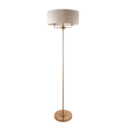 Endon 110724 - Lampadaire HIGHCLERE 1xE14/40W/230V beige/laiton