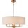 Endon 110727 - Lustre sur chaîne HIGHCLERE 8xE14/6W/230V beige/laiton Ø 70 cm