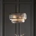 Endon 110944 - Lustre suspendu sur chaîne RIDGETON 5xE14/6W/230V en laiton
