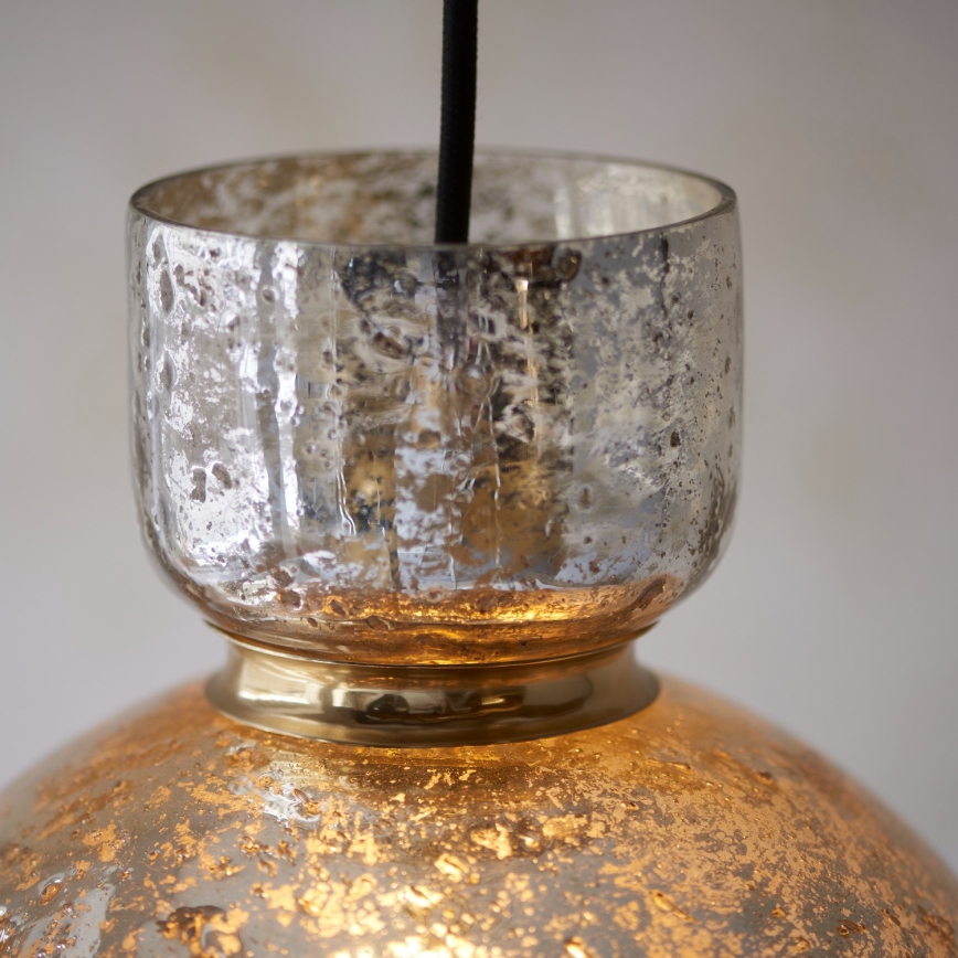 Endon 111336 - Suspension sur câble 1xE27/10W/230V dorée / noire fumée