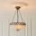 Endon 111870 - Lustre suspendu à chaîne Tiffany FARGO 3×E27 / 10 W / 230 V Ø 41,5 cm