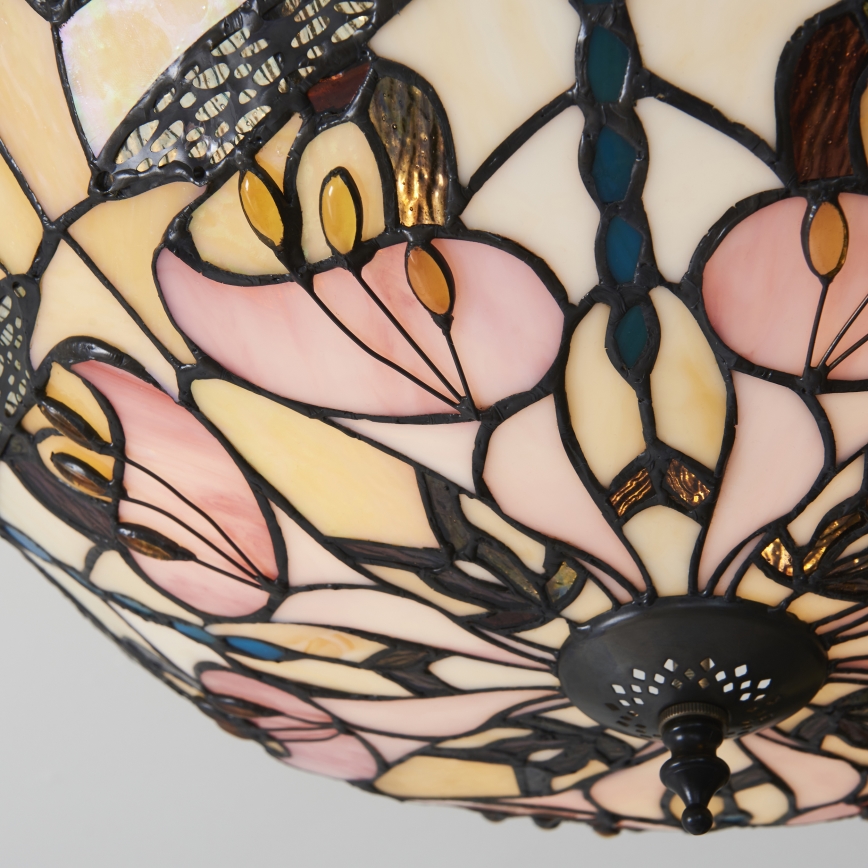 Endon 111892 - Plafonnier Tiffany ASHTON 3xE27/10W/230V Ø 45 cm