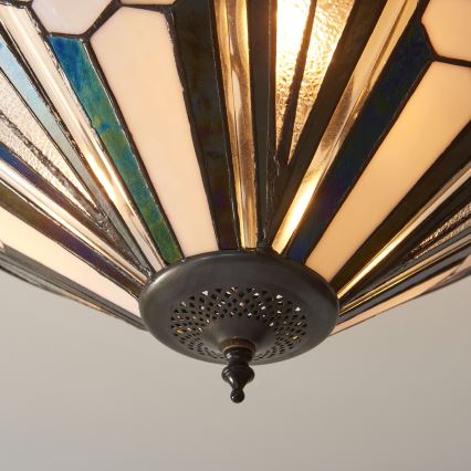Endon 111895 - Lustre de plafond Tiffany ASTORIA 3xE27/10W/230V Ø 48 cm
