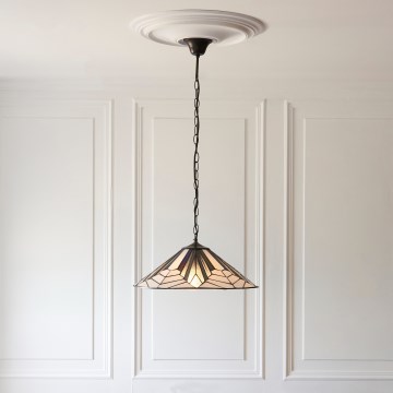 Endon 111922 - Lustre suspendu sur chaîne Tiffany ASTORIA 3x E27/10W/230V Ø 48 cm