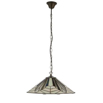 Endon 111922 - Lustre suspendu sur chaîne Tiffany ASTORIA 3x E27/10W/230V Ø 48 cm