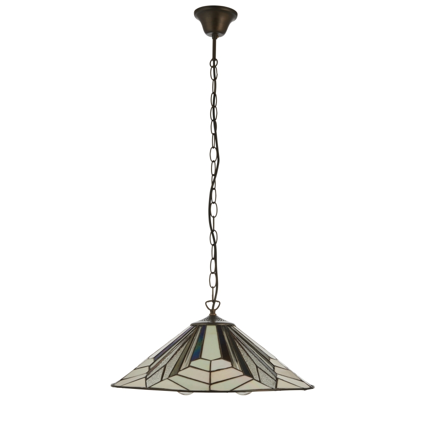 Endon 111922 - Lustre suspendu sur chaîne Tiffany ASTORIA 3x E27/10W/230V Ø 48 cm