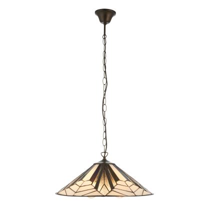 Endon 111922 - Lustre suspendu sur chaîne Tiffany ASTORIA 3x E27/10W/230V Ø 48 cm