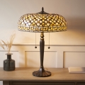 Endon 112178 - Lampe de table Tiffany MILLE FEUX 2xE14/40W/230V diam. 45 cm