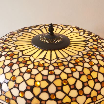 Endon 112178 - Lampe de table Tiffany MILLE FEUX 2xE14/40W/230V diam. 45 cm