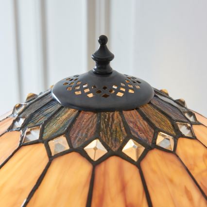 Endon 112183 - Lampe de table Tiffany BROOKLYN 2xE14/10W/230V, Ø 40 cm