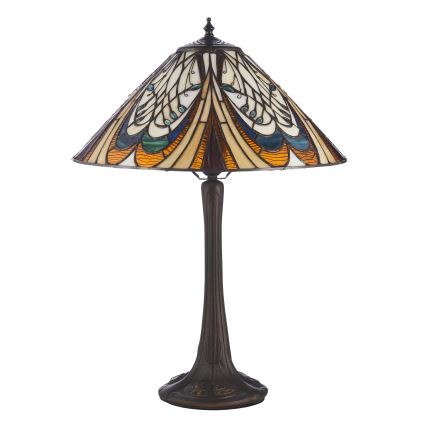 Endon 112185 - Lampe de table Tiffany HECTOR 1xE27/10W/230V Ø 40 cm