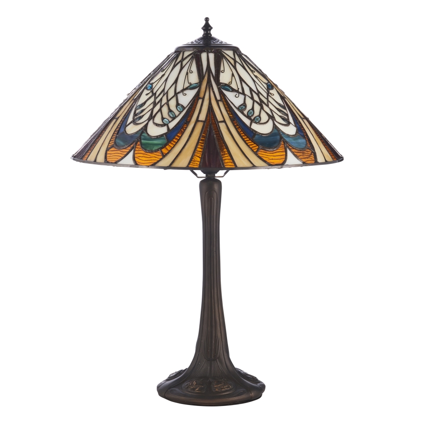 Endon 112185 - Lampe de table Tiffany HECTOR 1xE27/10W/230V Ø 40 cm