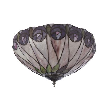 Endon 112188 - Plafonnier Tiffany HUTCHINSON 2xE27/60W/230V Ø 40 cm